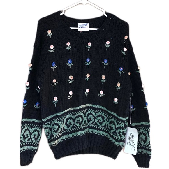 Vintage Floral Sweater-i9 - Picture 1 of 8